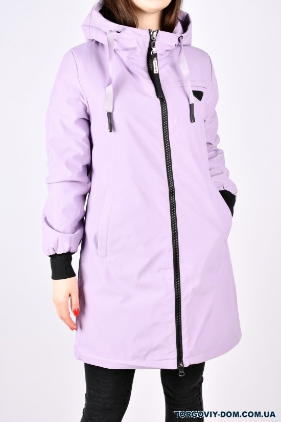 Куртка женская демисезонная (цв.сиреневый) с плащевки Размер в наличии : 42 арт.22-10
