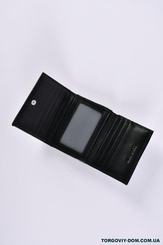 Кошелёк женский кожаный (color.black) размер 10/8.5 см." Alfa Ricco" арт.AR6129/JD