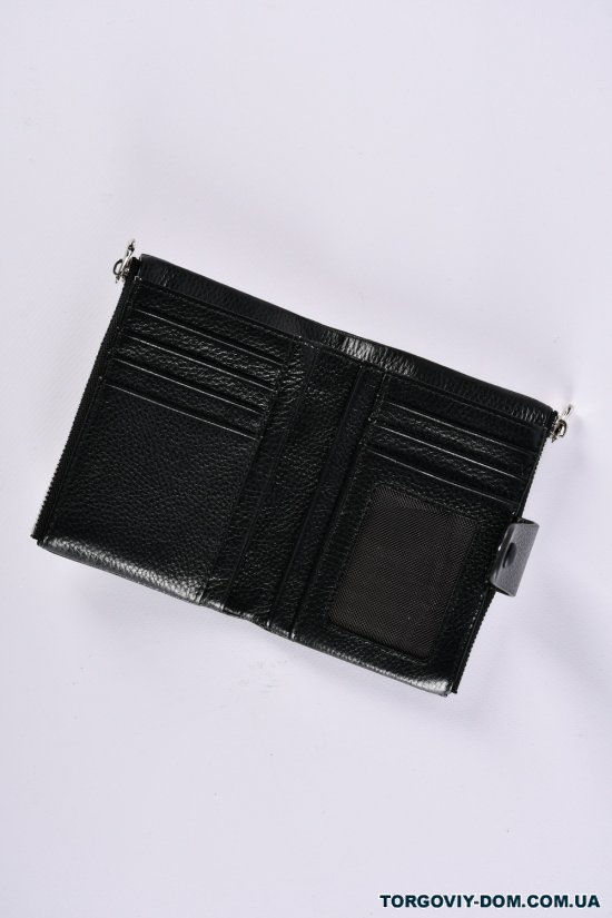 Кошелёк женский кожаный (color.BLACK) размер 13/9 см. Alfa Ricco арт.CL2201-9960-2