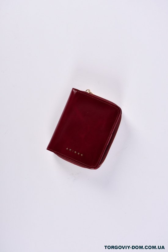 Кошелёк женский кожаный (color.burgundy) размер 11/9 см."Alfa Ricco" арт.AR6123B/LC