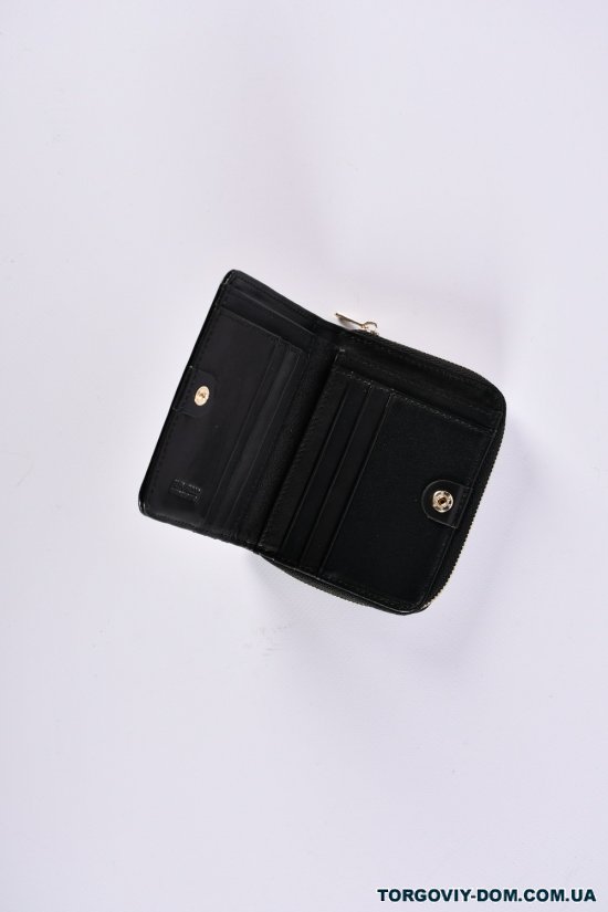 Кошелёк женский кожаный (color.black) размер 11/9 см."Alfa Ricco" арт.AR6123B/LC
