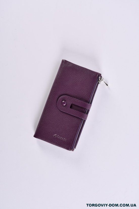 Кошелёк женский кожаный (color.purple) размер 18/10 см."Alfa Ricco" арт.CL2202-9920B-4