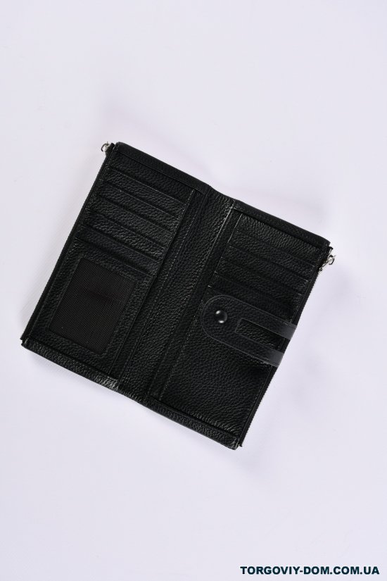 Кошелёк женский кожаный (color.black) размер 18/10 см."Alfa Ricco" арт.CL2202-9920B-2
