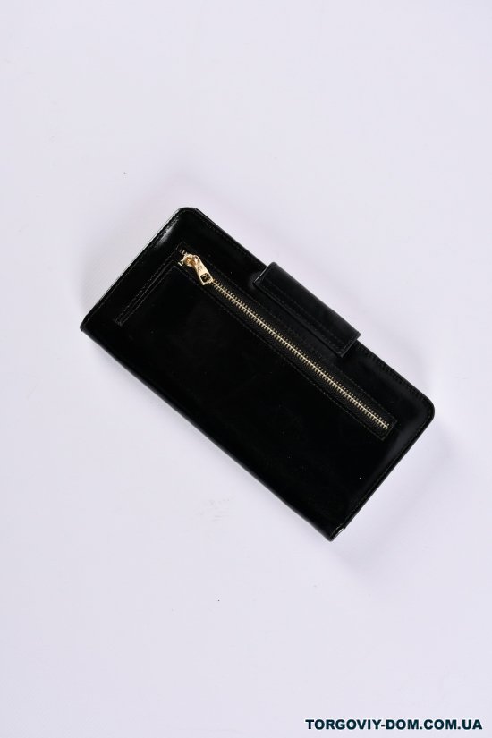 Кошелёк женский кожаный (color.black) размер 21/10.5 см."Alfa Ricco" арт.AR6135/HM