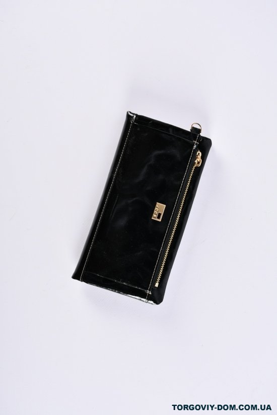 Кошелёк женский кожаный (color.BLACK) размер 19/9.5 см."Alfa Ricco" арт.JS1011