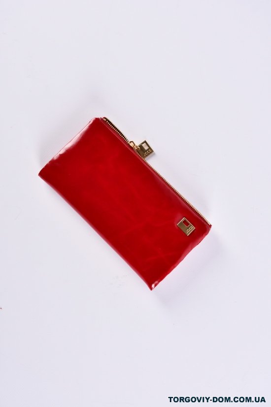 Кошелёк женский кожаный (color.RED) размер 18.5/9.5 см."Alfa Ricco" арт.JS3249