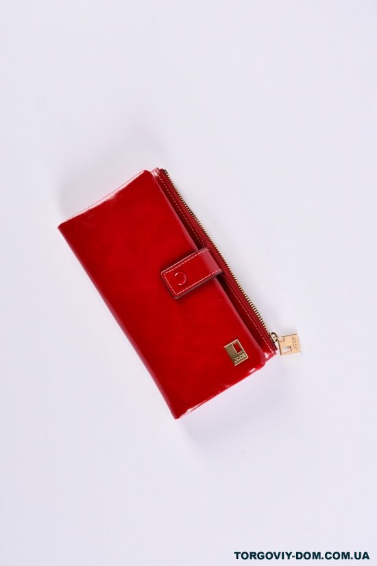 Кошелёк женский кожаный (color.RED) размер 19/10 см."Alfa Ricco" арт.JS6150