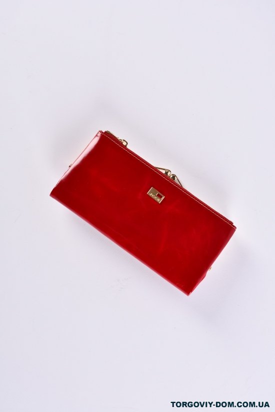 Кошелёк женский кожаный (color.RED) размер 19/9.5 см."Alfa Ricco" арт.JS3246