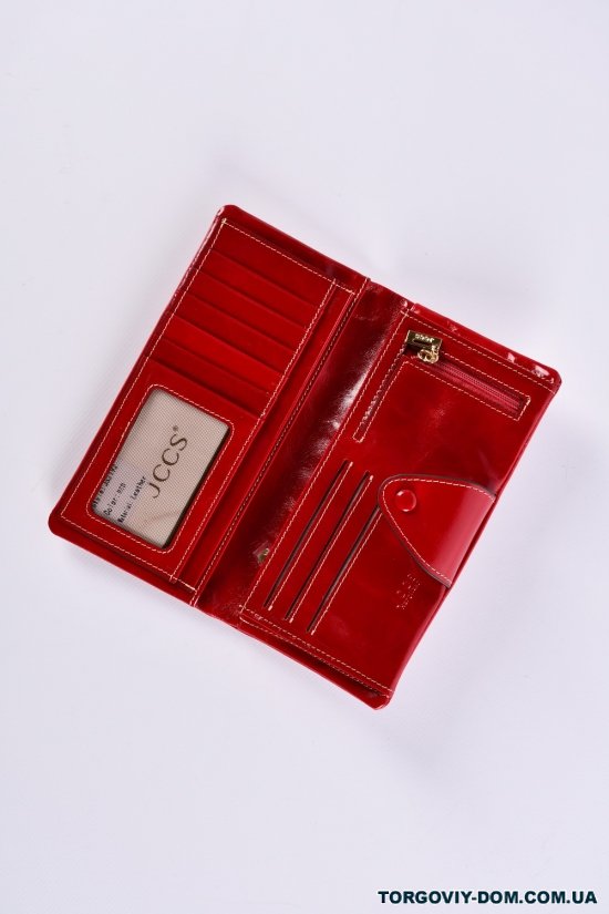 Кошелёк женский кожаный (color.RED) размер 19/9 см."Alfa Ricco" арт.JS2192