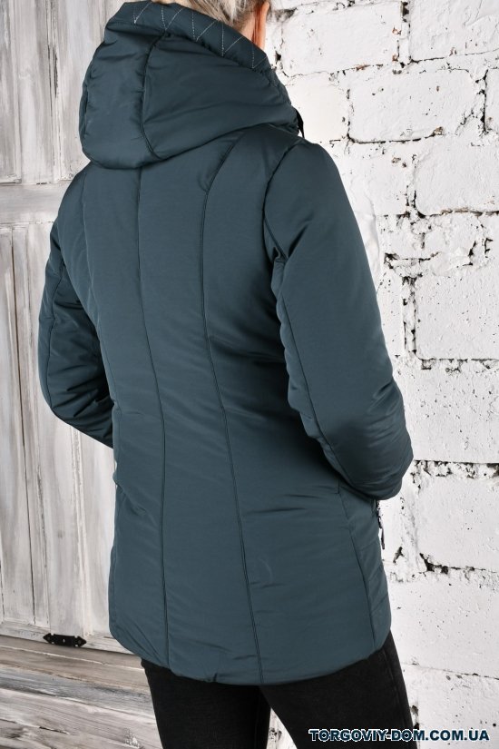 Куртка женская (цв.зеленый) из плащевки демисезонная "SALAVINA" Размеры в наличии : 50, 52, 54 арт.T-882