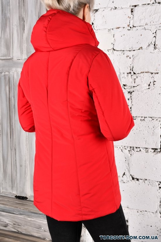 Куртка женская (цв.красный) из плащевки демисезонная "SALAVINA" Размеры в наличии : 46, 48, 50, 52, 54 арт.T-882