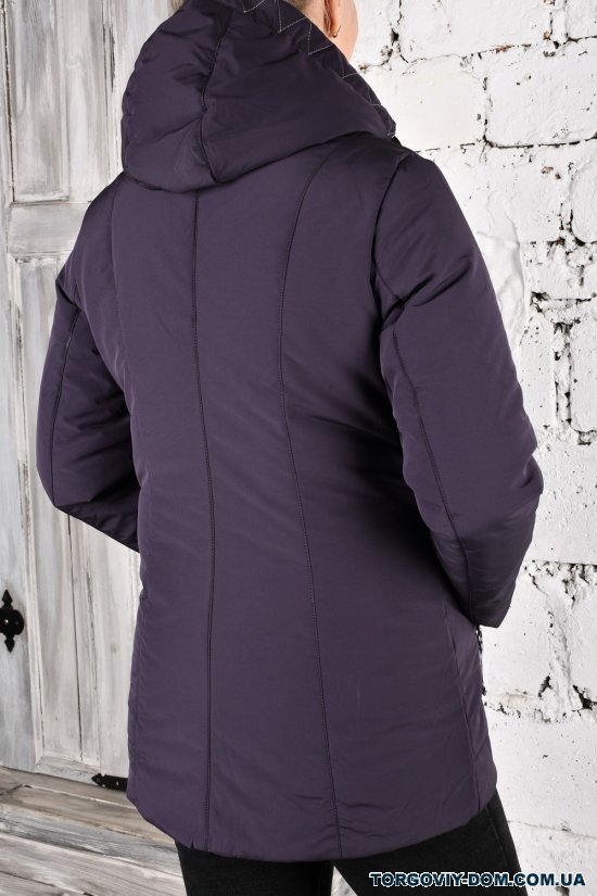 Куртка жіноча (кол. чорний) з плащової тканини демісезонна "SALAVINA" Розміри в наявності : 46, 54, 56 арт.T-882
