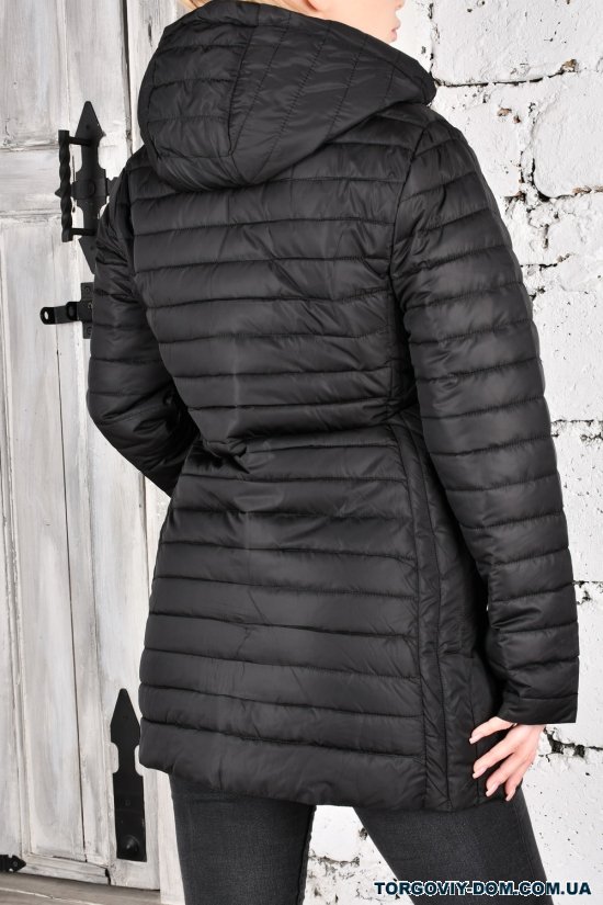 Куртка жіноча (кол. чорний) з плащової тканини демісезонна "FINEBELL" Розміри в наявності : 44, 46, 50 арт.2134