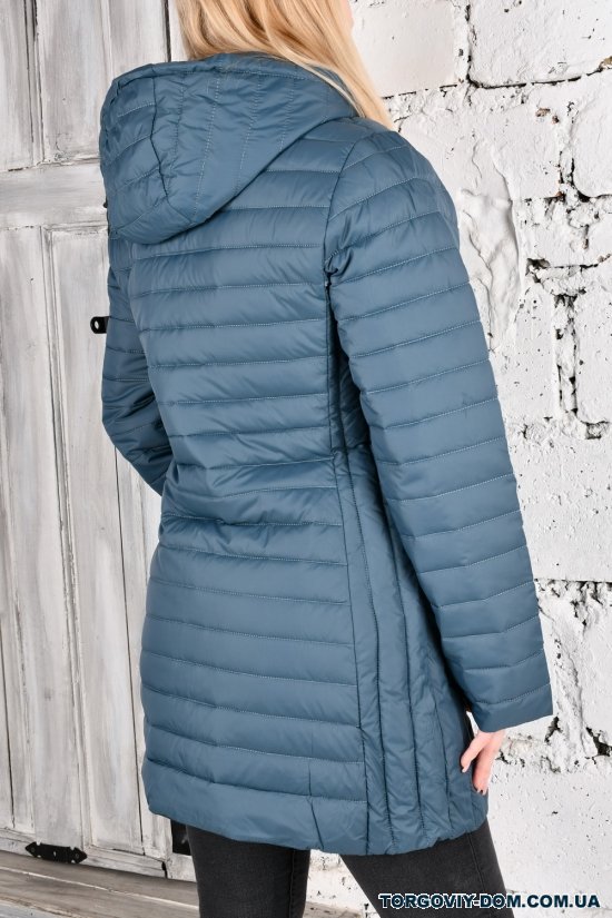 Куртка жіноча (кол. морської хвилі) з плащової тканини демісезонна "FINEBELL" Розміри в наявності : 44, 46, 48, 50, 52, 54 арт.2134