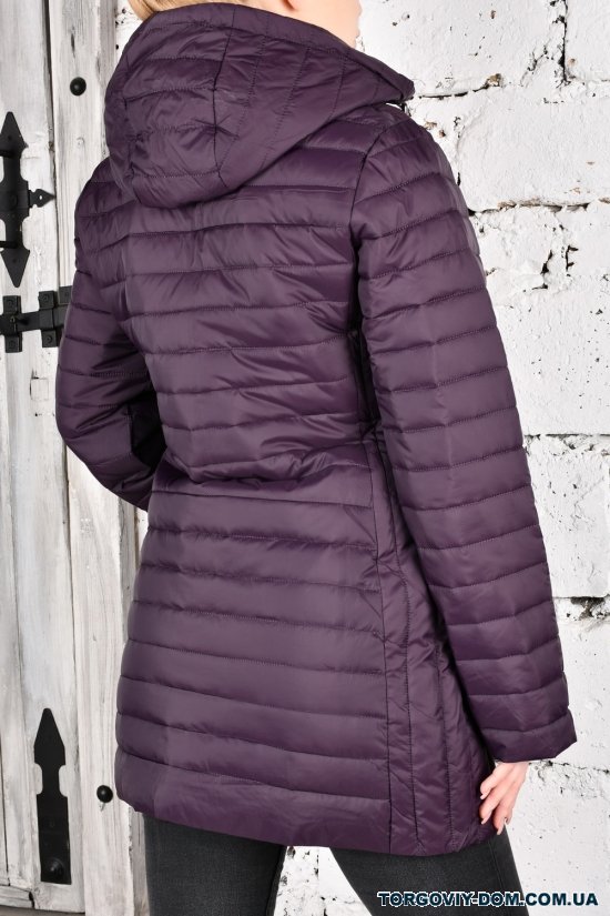 Куртка жіноча (кол. сливовий) з плащової тканини демісезонна "FINEBELL" Розміри в наявності : 44, 46, 48, 50 арт.2134