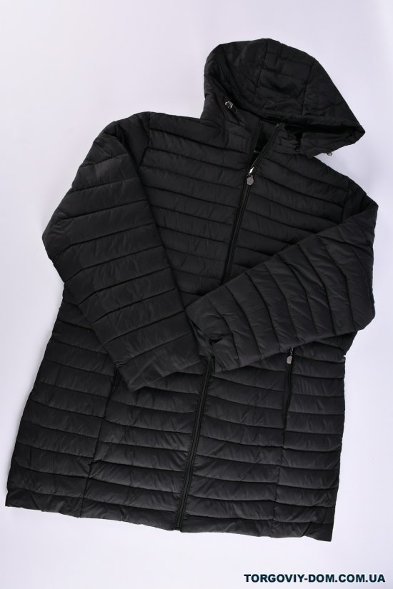 Куртка жіноча (кол. чорний) з плащової тканини демісезонна "FINEBELL" Розміри в наявності : 52, 54, 56, 58, 60, 62 арт.2132-1