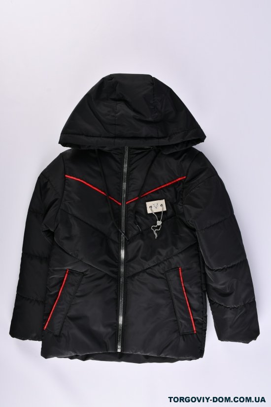 Куртка для девочки (цв.чёрный) демисезонная из плащёвки Рост в наличии : 128, 134, 140, 146, 152 арт.05
