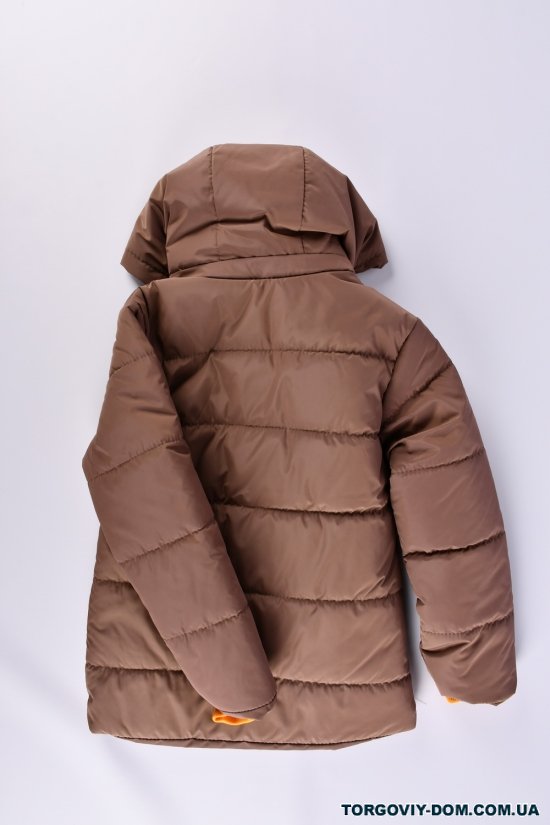 Куртка для девочки (цв.капучино) демисезонная из плащёвки Рост в наличии : 128, 134, 140, 146, 152 арт.05