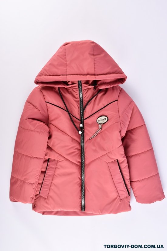 Куртка для девочки (цв.терракотовый) демисезонная из плащёвки Рост в наличии : 128, 134, 146, 152 арт.05