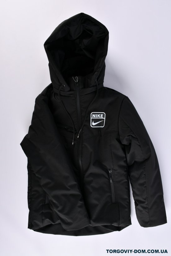 Куртка для мальчика (цв.чёрный) демисезонная из плащёвки Рост в наличии : 134, 140, 152 арт.02