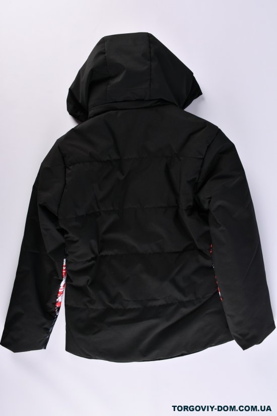 Куртка для мальчика (цв.чёрный) демисезонная из плащёвки Рост в наличии : 134, 140, 146, 152, 158 арт.02