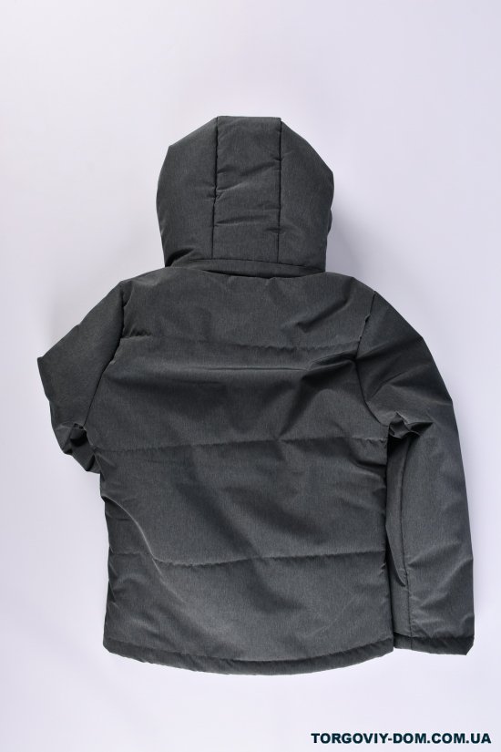 Куртка для хлопчика (колір сірий) демісезонна з плащівки Зріст в наявності : 122, 128, 134, 140, 146 арт.09