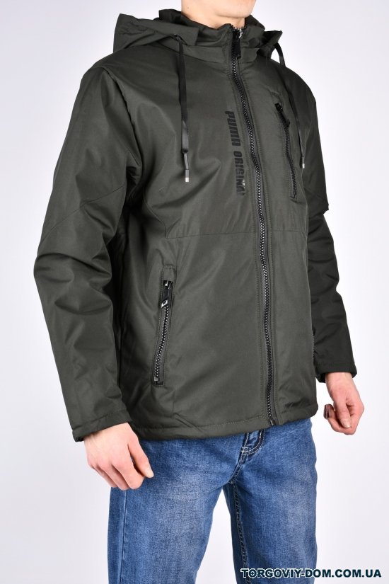 Куртка мужская демисезонная (цв.хаки) из плащёвки Размер в наличии : 48 арт.241
