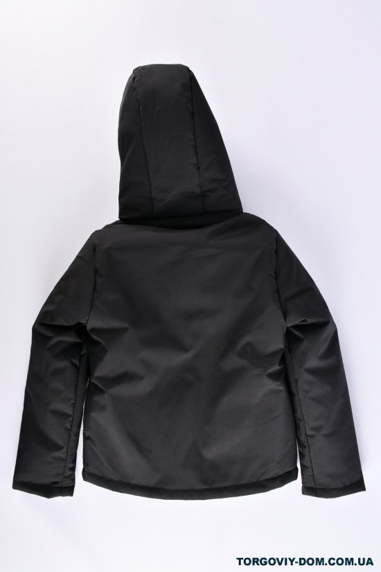 Куртка для хлопчика (кол. чорний) демісезонна з плащівки Зріст в наявності : 116, 122, 128, 134 арт.08
