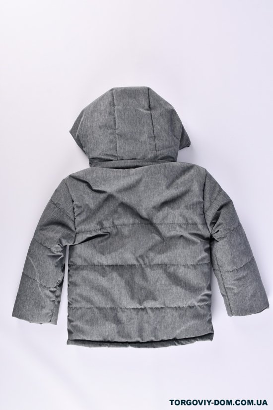 Куртка для хлопчика (колір сірий) демісезонна з плащівки Зріст в наявності : 104, 110, 116 арт.04
