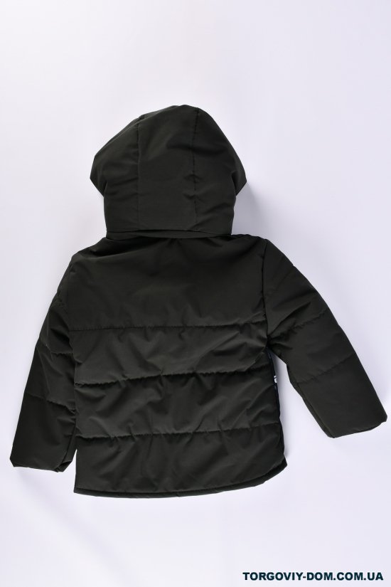Куртка для мальчика (цв.хаки/красный) демисезонная из плащёвки Рост в наличии : 104, 122, 128 арт.04