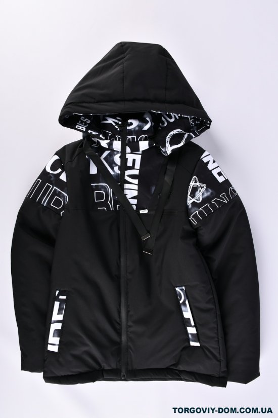 Куртка для хлопчика (кол. чорний) демісезонна з плащівки Зріст в наявності : 164, 170, 176 арт.04