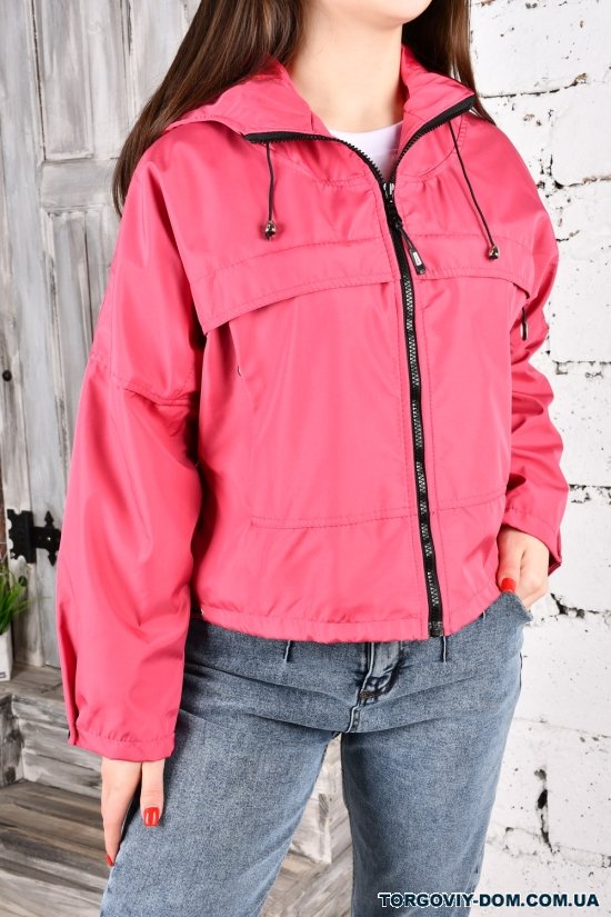 Куртка жіноча (кол. малиновий) демісезонна з плащової тканини "Asist" Розміри в наявності : 44, 46 арт.10012