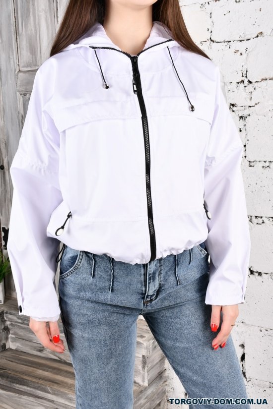 Куртка жіноча (кол. білий) демісезонна з плащової тканини "Asist" Розміри в наявності : 42, 44, 46 арт.10012