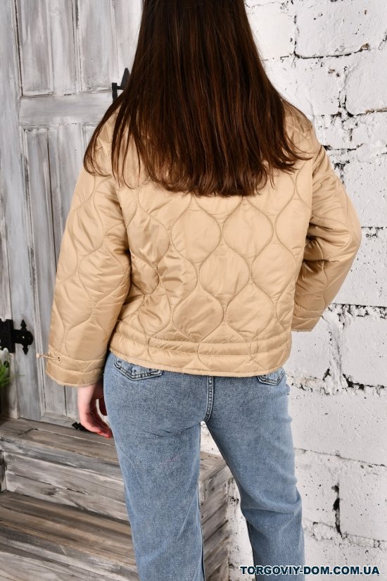 Куртка жіноча (кол. оливковий) демісезонна з плащової тканини "Asist" Розміри в наявності : 42, 44, 46 арт.329