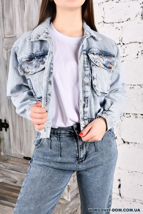Пиджак джинсовый котоновый "KAMERA" Размеры в наличии : 42, 44 арт.400