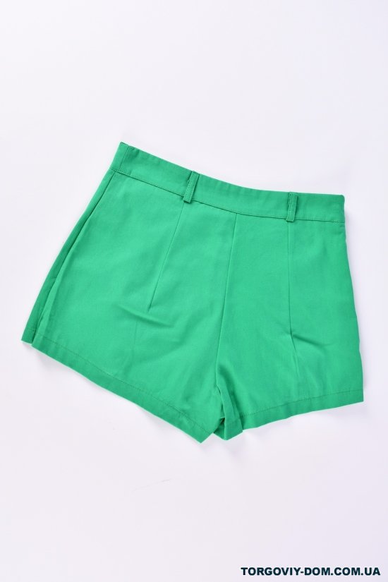 Юбка-шорты женские (цв.зеленый) котоновые "HAAN" Размеры в наличии : 40, 42, 44 арт.242001