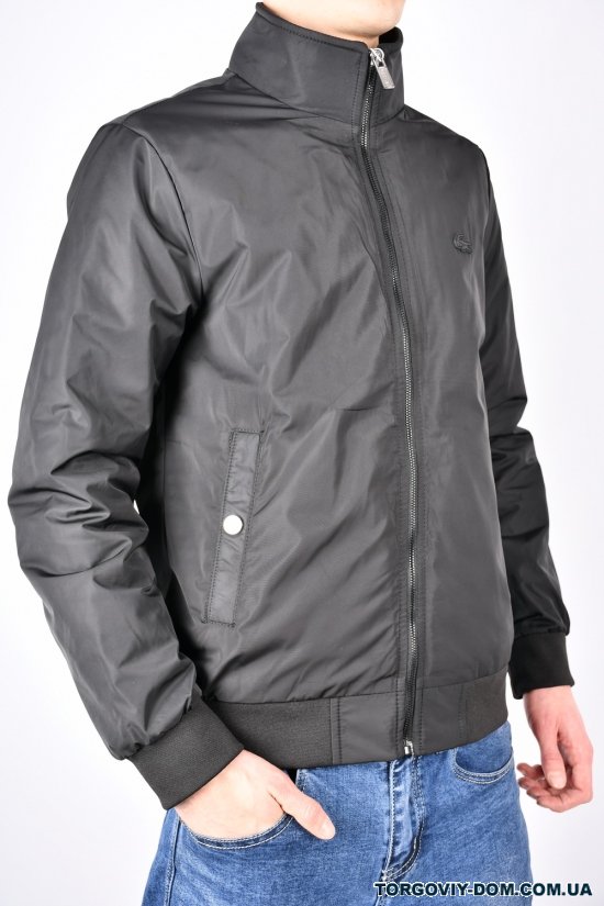 Куртка чоловіча (кол. чорний) демісезонна з плащової тканини "Lacoste" Розміри в наявності : 52, 54, 56 арт.1139
