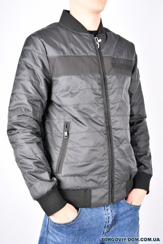 Куртка чоловіча (кол. чорний) демісезонна з плащової тканини "Burberry" Розміри в наявності : 52, 54, 56 арт.1490