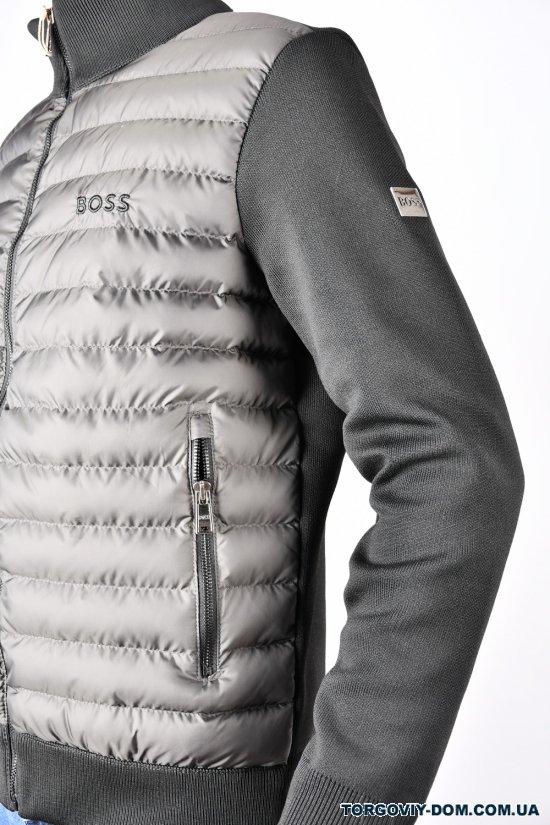 Куртка мужская тканевая (цв.черный) со вставками плащевки "Hugo Boss" Размеры в наличии : 48, 50, 52, 54, 56 арт.1243