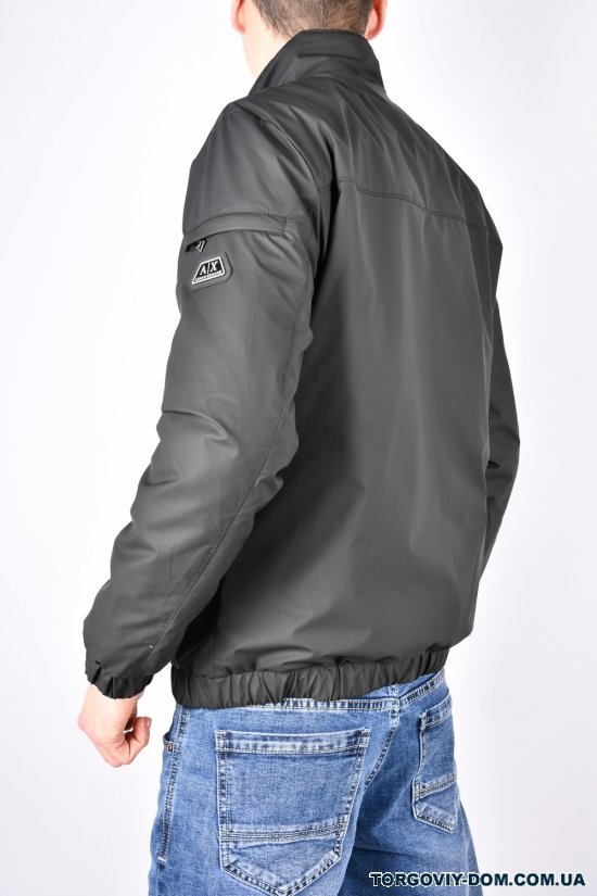 Куртка мужская (цв.черный) демисезонная из плащевки "AIX" Размер в наличии : 48 арт.1482