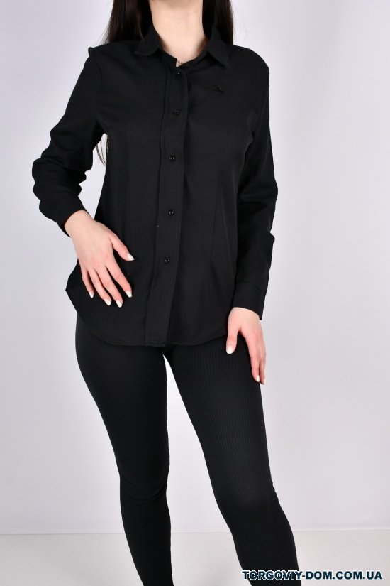 Рубашка женская (цв.черный) "ENISSE" (состав 100% cotton) Размеры в наличии : 40, 42, 44, 46 арт.238