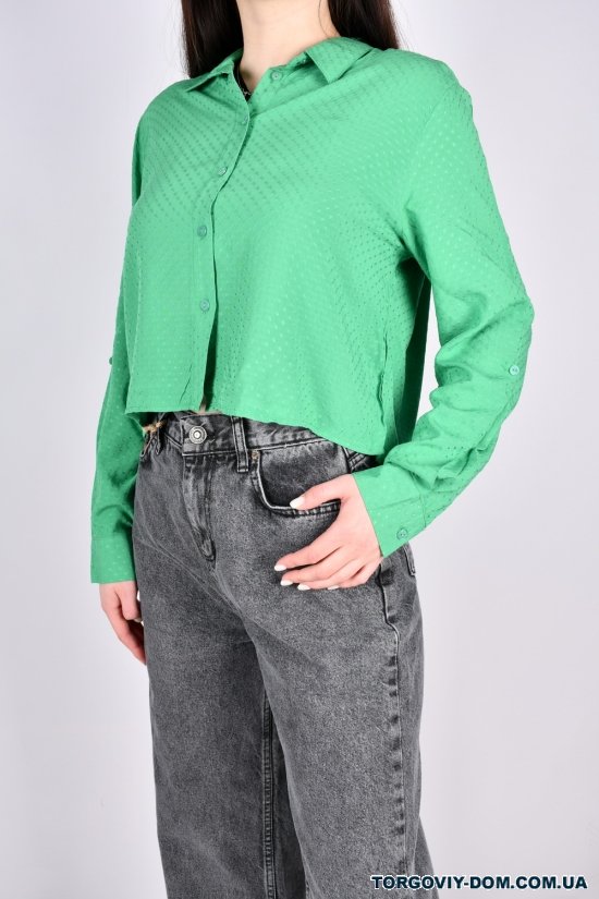 Сорочка жіноча (кол. зелений) "ENISSE" (склад 100% Viscose) Розміри в наявності : 42, 48, 50 арт.752507
