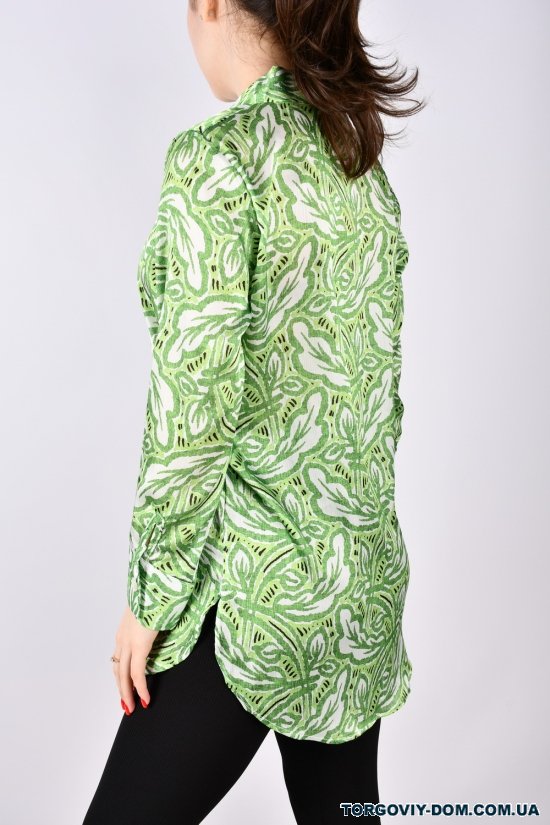 Рубашка женская (цв.зеленый) "ENISSE" Размеры в наличии : 44, 46, 48, 50, 52 арт.752513