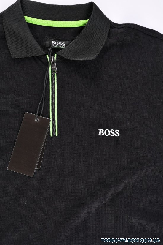 Футболка мужская (цв.чёрный) (ткань Lacoste) "BOSS" Размеры в наличии : 50, 54 арт.BOSS
