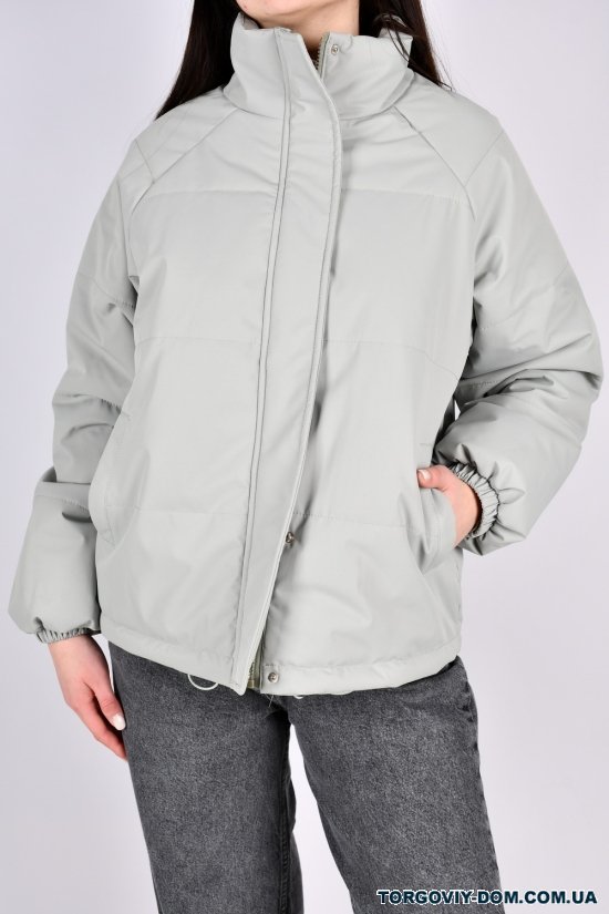Куртка жіноча демісезонна (кол. м'яти) з плащової тканини. Розміри в наявності : 42, 44, 46, 48 арт.2309