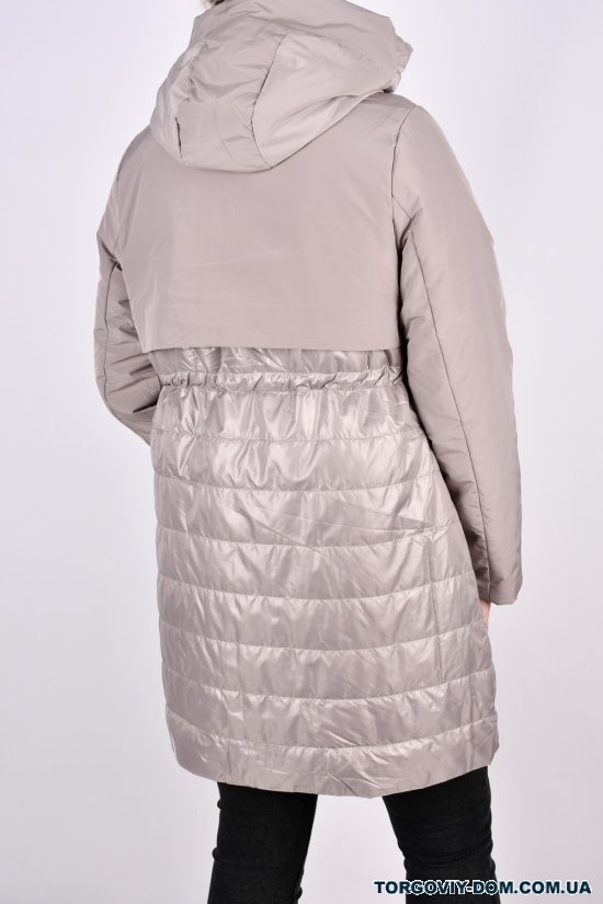 Пальто женское из плащевки (цв.серый) зимнее Размеры в наличии : 44, 48, 50, 52, 54, 56 арт.7303