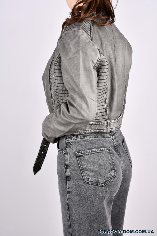 Куртка женская с экокожи (модель Косуха) Размеры в наличии : 42, 44, 46, 48 арт.3166