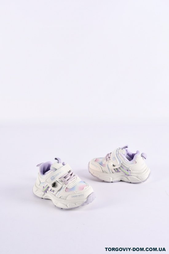 Кросівки для дівчинки (кол. молочний/бузковий) Розмір в наявності : 24 арт.D37093