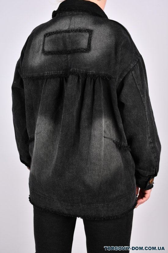 Куртка женская (цв.серый) ткань коттон "ANGORA" Размеры в наличии : 48, 50, 52, 54 арт.S8103