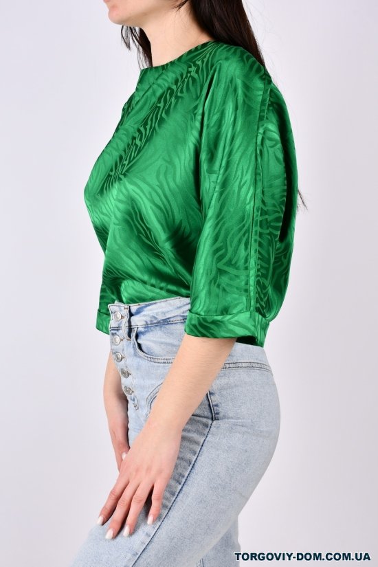 Блузка жіноча (кол. зелений) "ESAY" Розміри в наявності : 48, 50, 52, 54 арт.9319/1EB